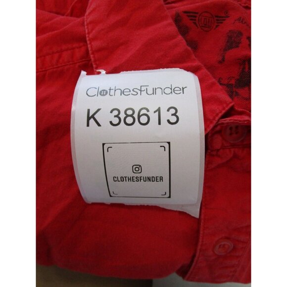 VINTAGE IOU Shirt Medium Button Down Pockets Camp Limited Edition Retro - Picture 10 of 10